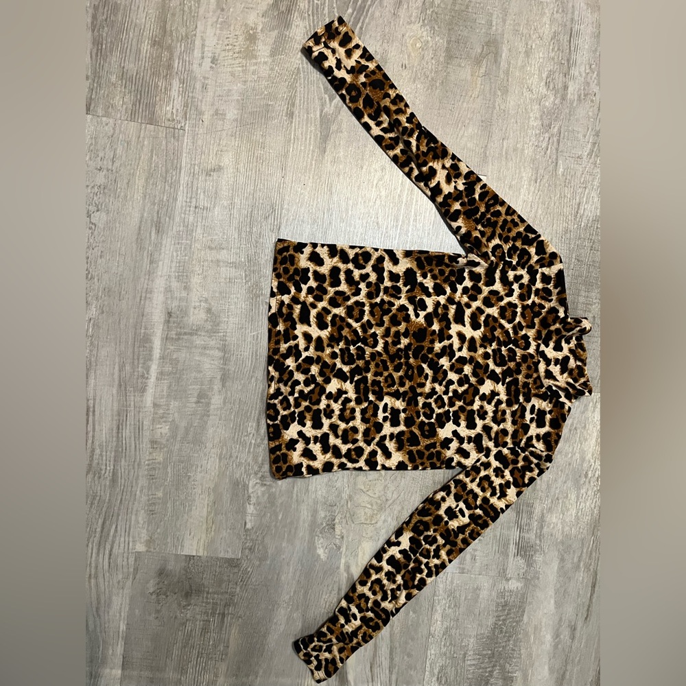 A thin, breathable long sleeve, cheetah print top!! Very stylish and comfortable